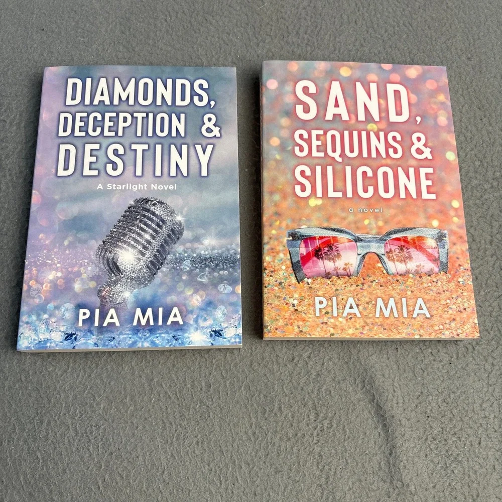 Pia Mia Starlight Novel Set Sand Sequins Silicone Diamonds Deception Destiny